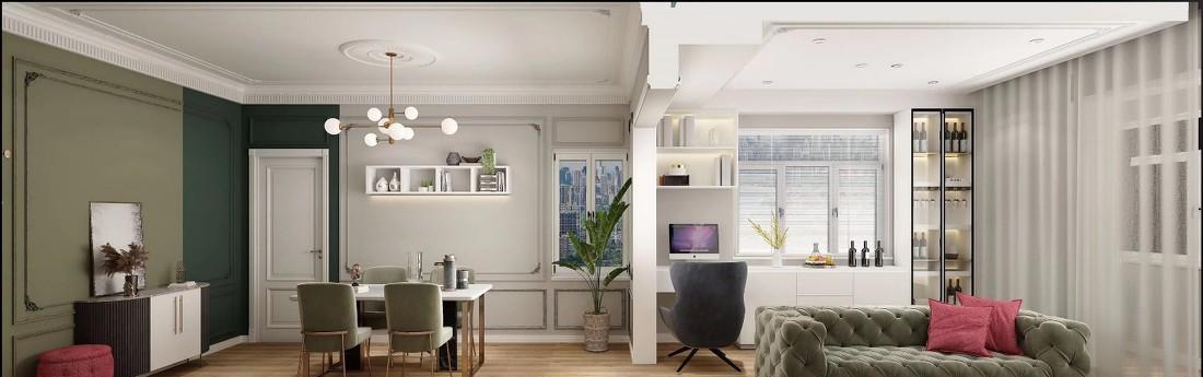 法式小精致家居设计,浪漫色彩与巧妙布局的完美融合-3