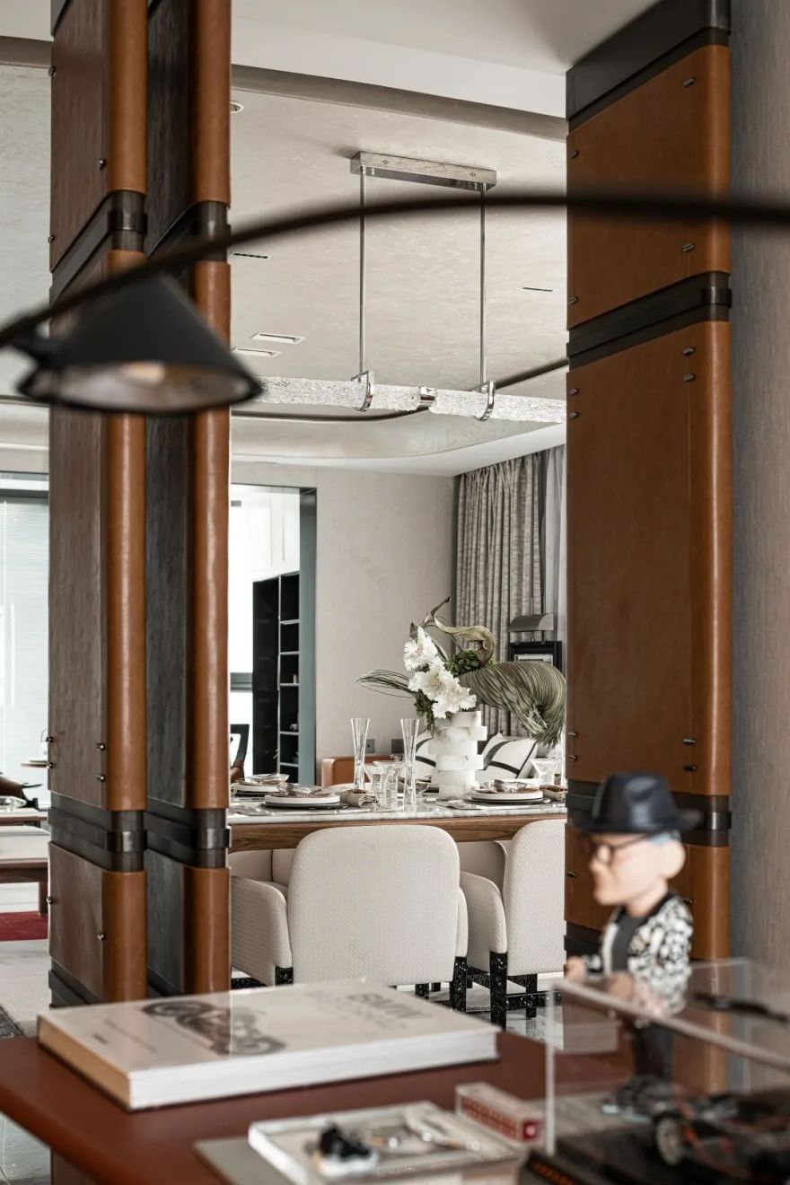 风华万象,经典爱马仕诠释现代轻奢大宅 | 自在设计-33