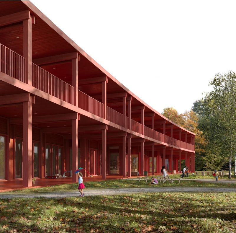 卡尔内奈儿童幼儿园及小学项目丨立陶宛维尔纽斯丨“A2SM”公司-22