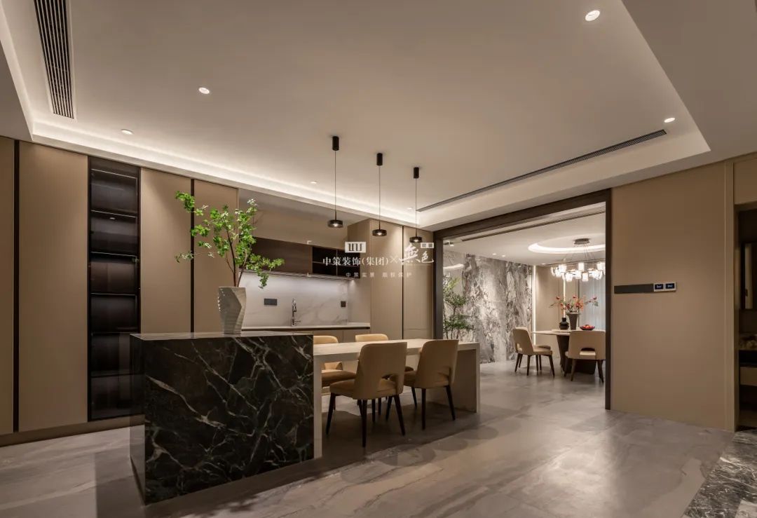 550㎡现代中式别墅丨中策装饰-25