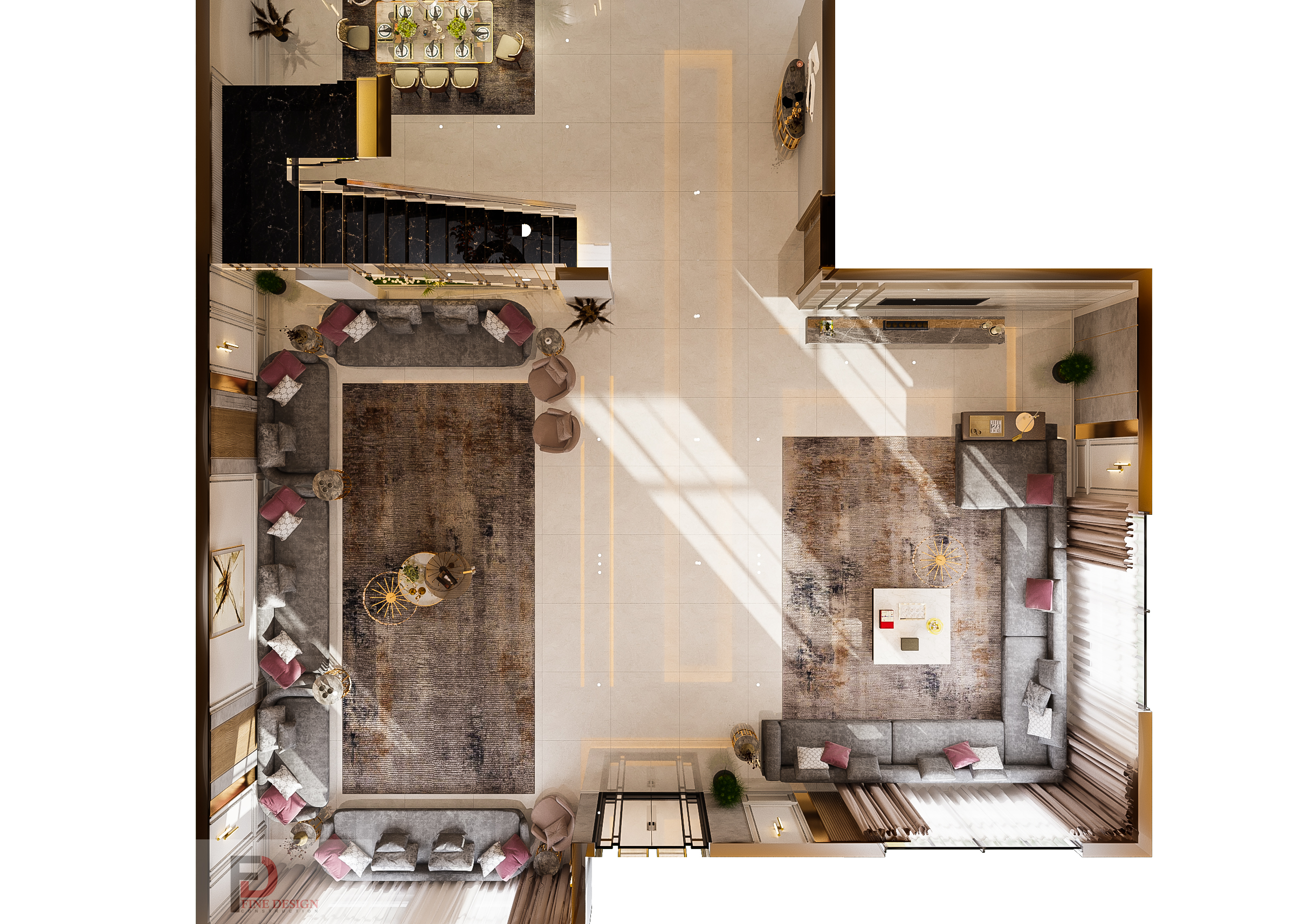 Reception and Living Space design-12