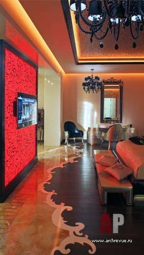 有瀑布和LED照明的豪华公寓室内设计丨Макушев Сергей,Серебряная Мария-35