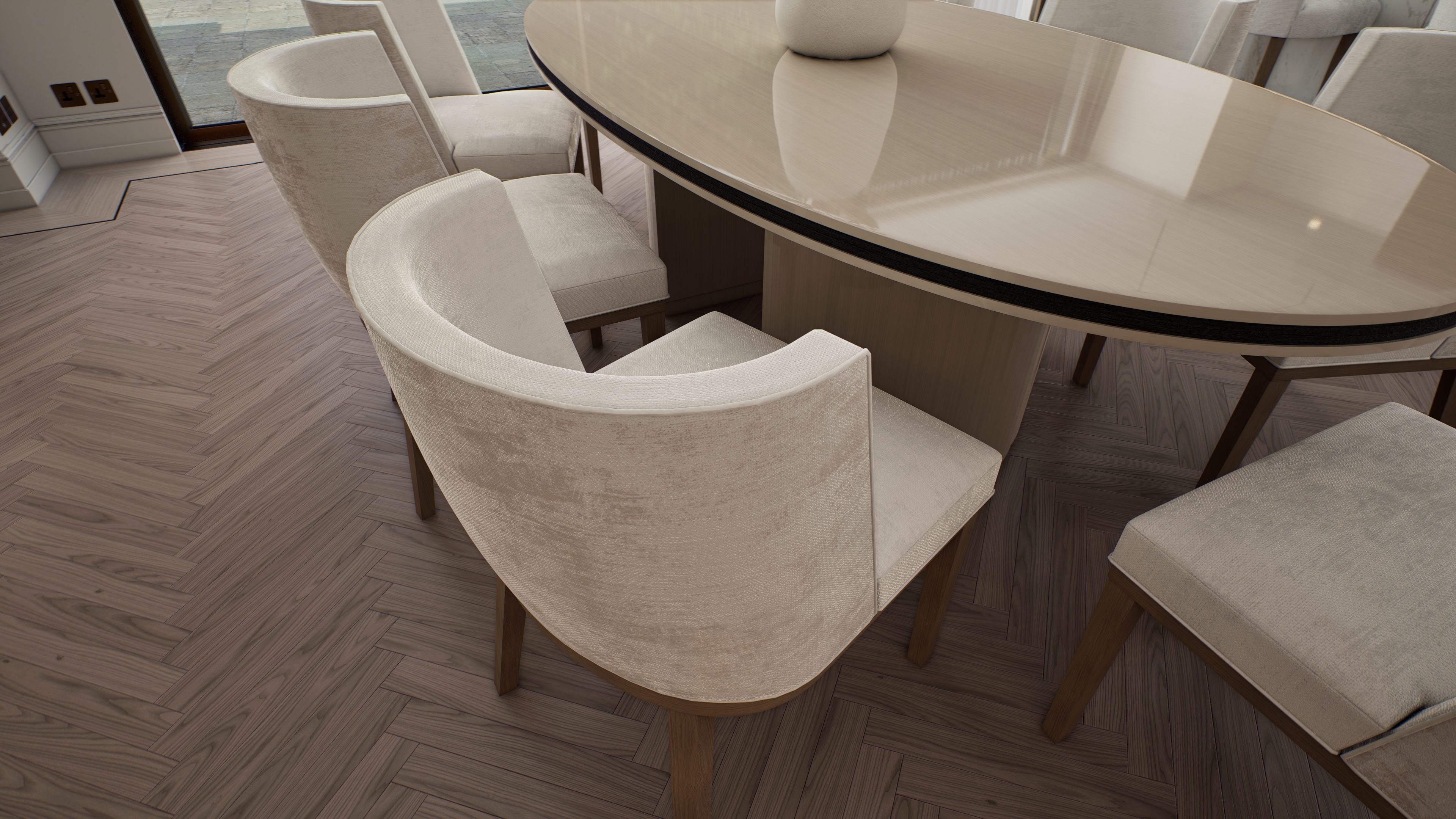 Kitchen & Living Area Visualization — Richmond, UK-16