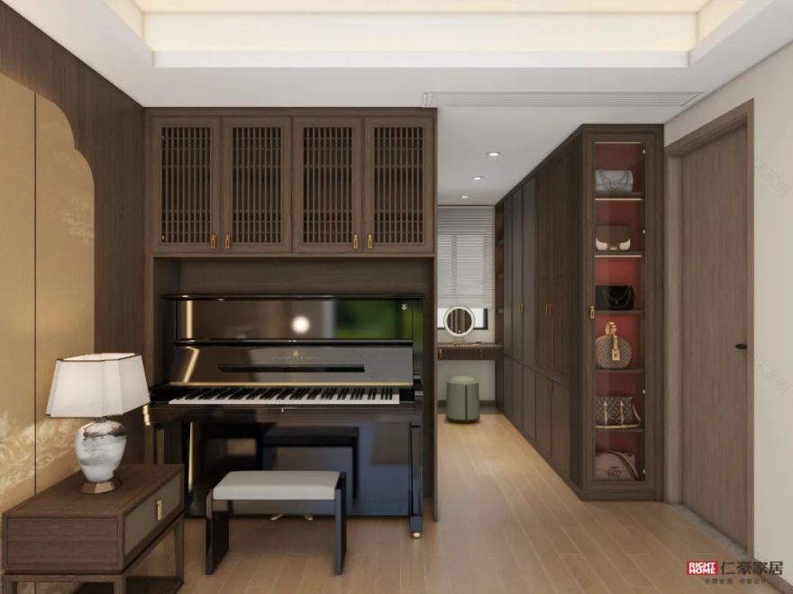 仁豪全案No.19 | 135㎡墨香居,触动心灵的东方交响乐-47