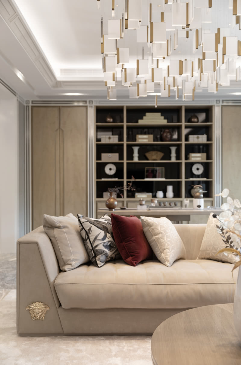 嘉兴桐乡濮园杏林苑S265户型合院样板房软装工程-19