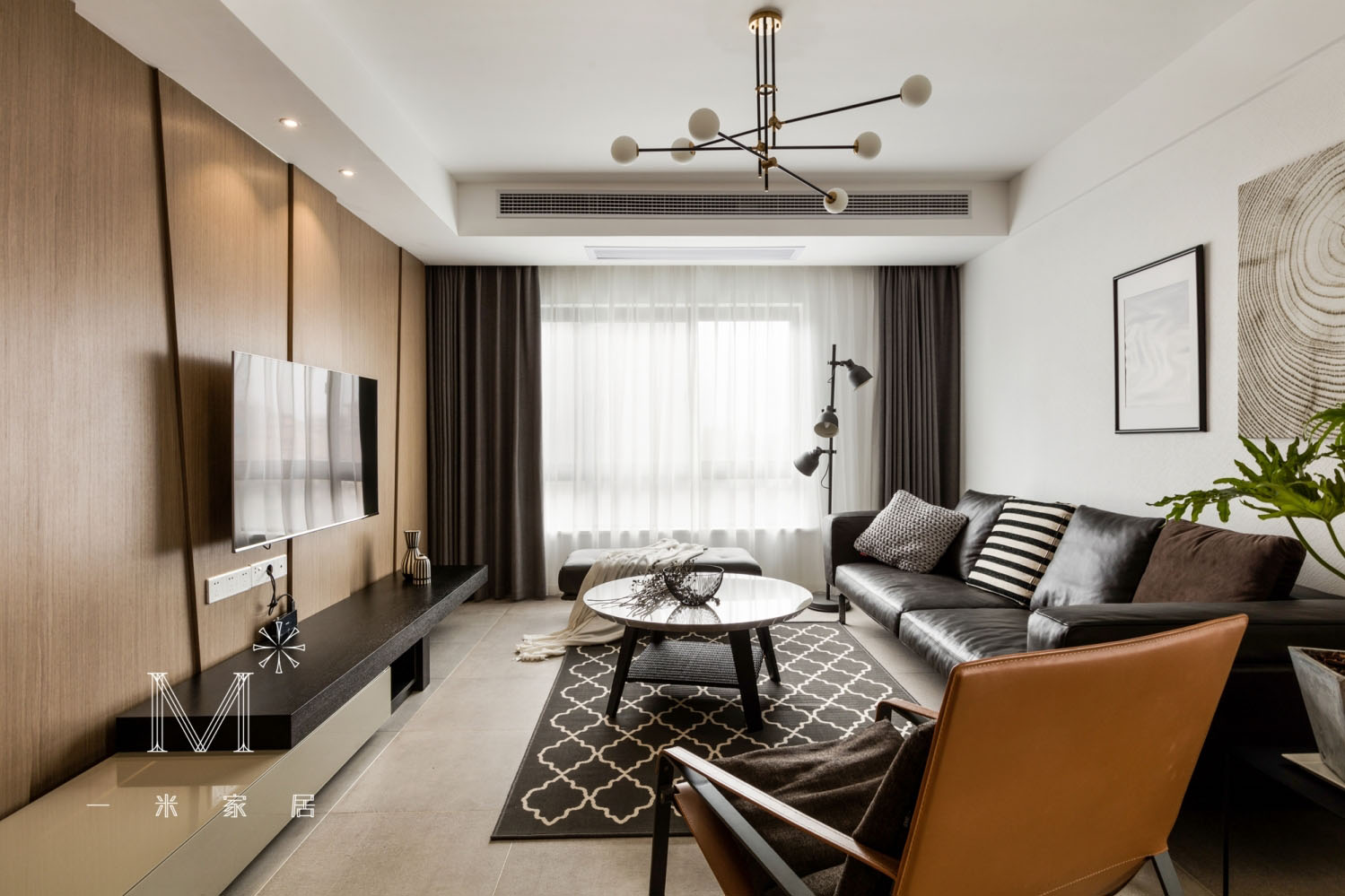 【一米家居】 ◣ 年 轮 ◥ 115m2 现代风-11