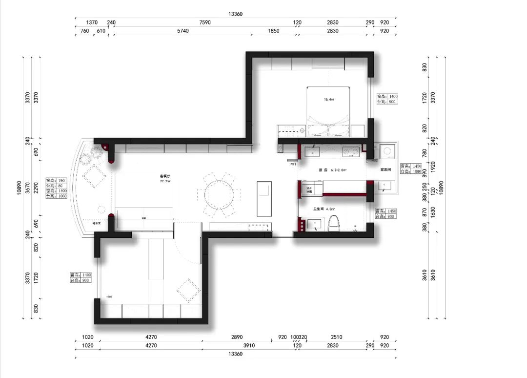 退休后的理想家:套内80㎡晚年生活图鉴丨中国上海丨大炎演绎-13