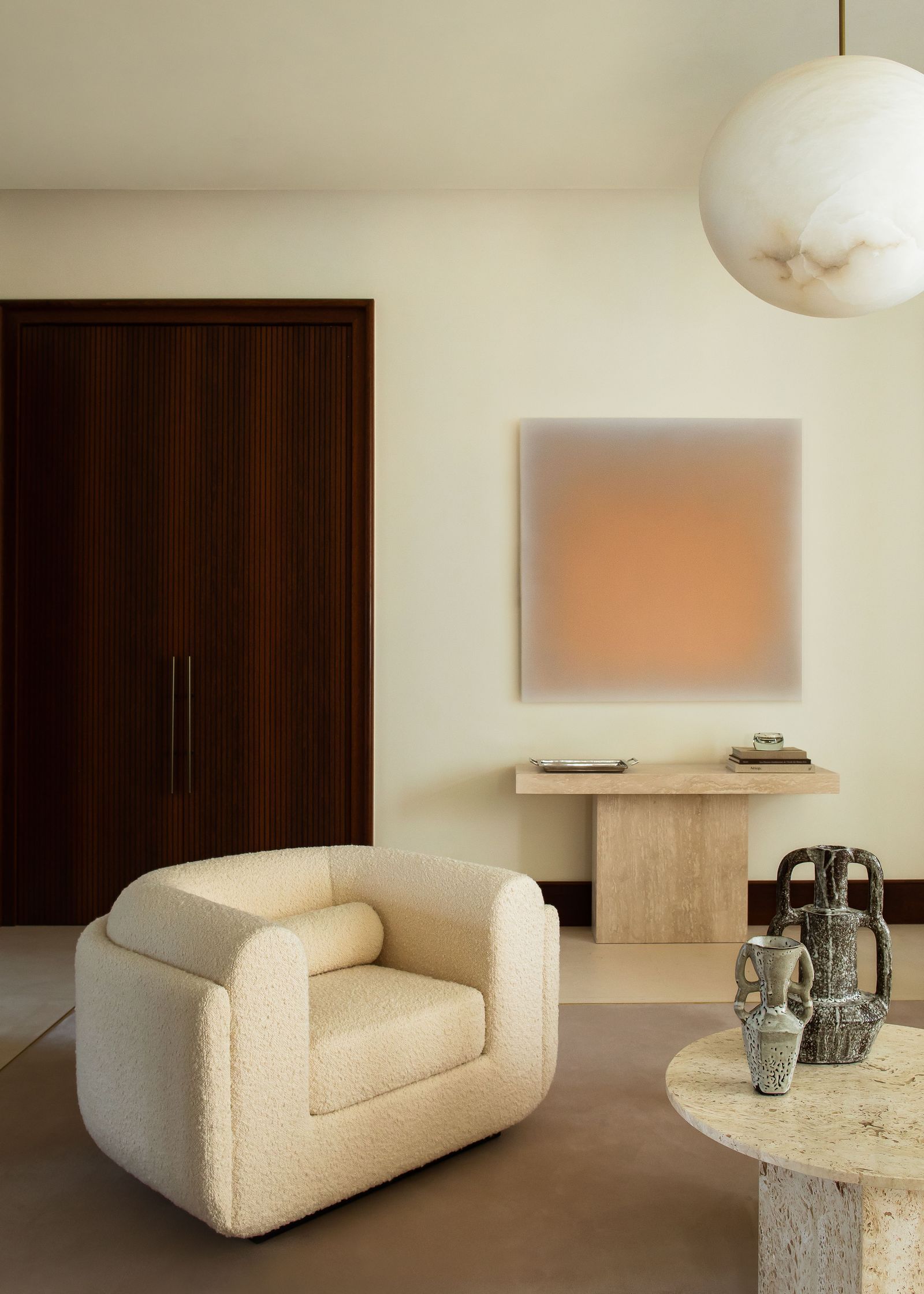 巴黎400㎡中性色调带装饰艺术风配饰公寓丨法国巴黎丨Atelier MKD-7