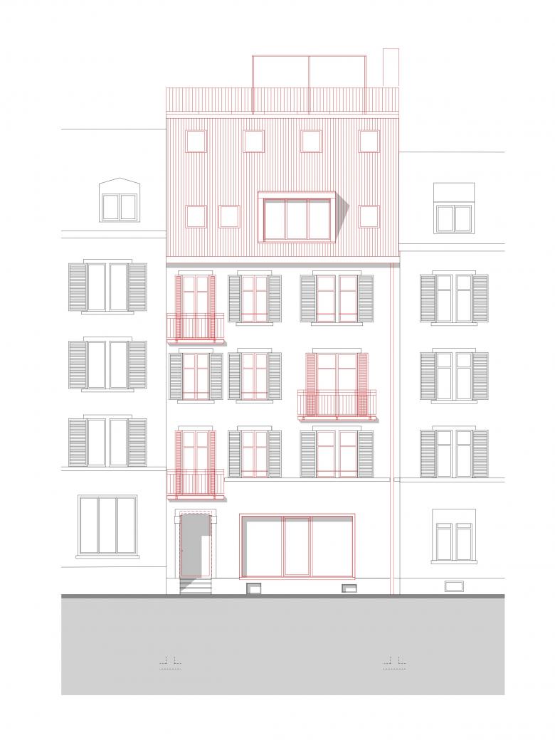 Beat Nievergelt丨Umbau und Aufstockung MFH Zwinglistrasse 18丨瑞士-18