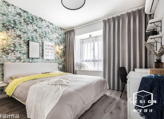 草木绿的秋天——90㎡北欧风住宅  鹏宇设计-11