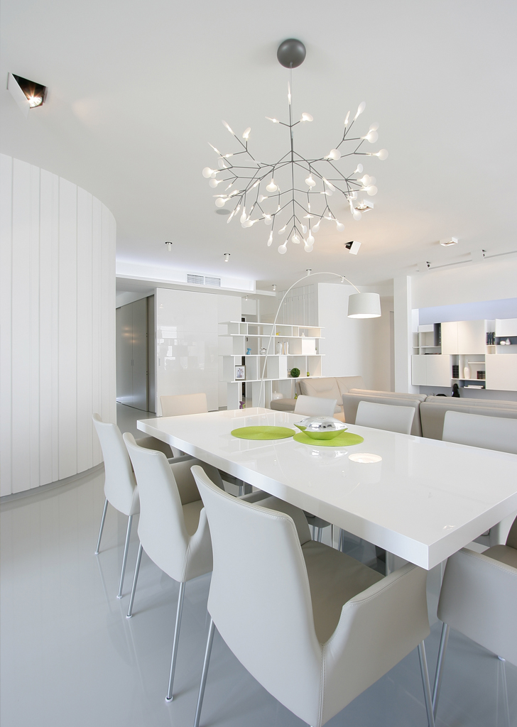 乌克兰单色家居,白色基调与自然元素完美融合-12