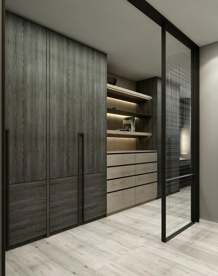 融合南北对流与女性力量的黑灰色系家居设计-47