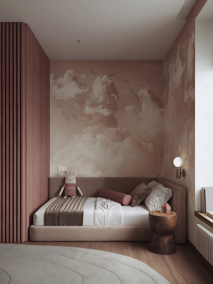 DESIGN PROJECT FOR A GIRL'S ROOM | Детская для девочки-5