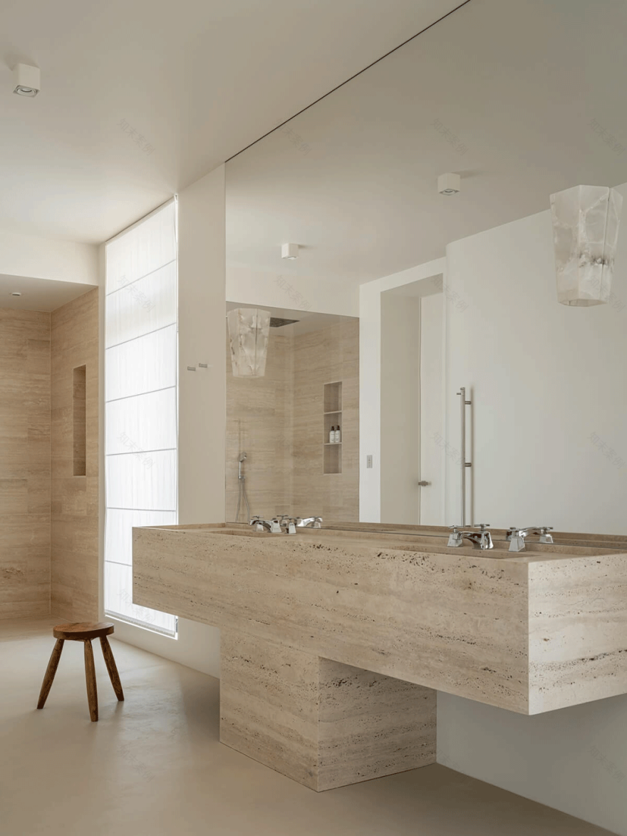 500㎡现代主义别墅,温柔中性色的质感家-52