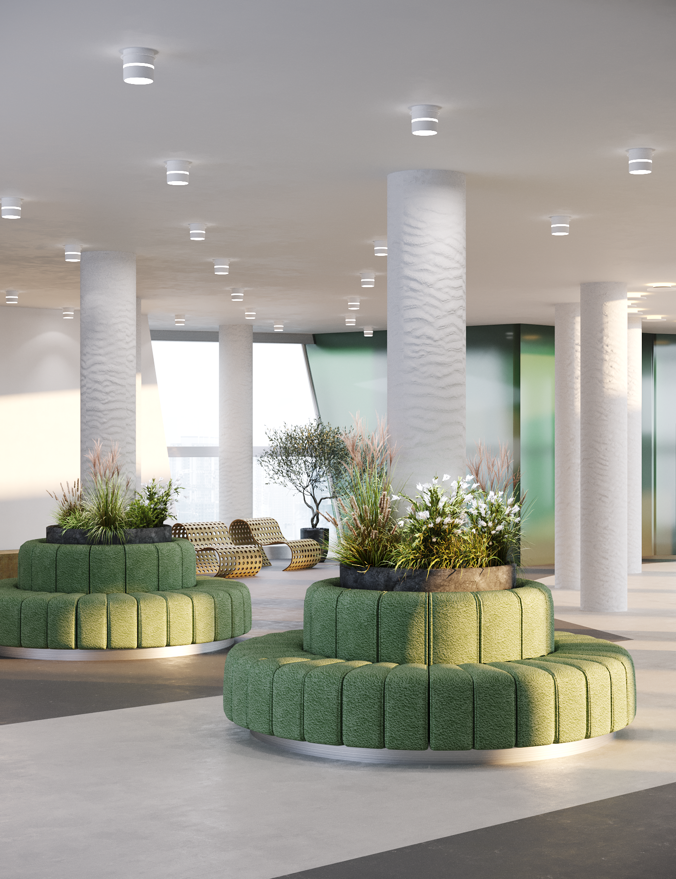 学生共享办公空间及中庭室内概念设计丨乌克兰基辅丨Lisa Polianytsia-7