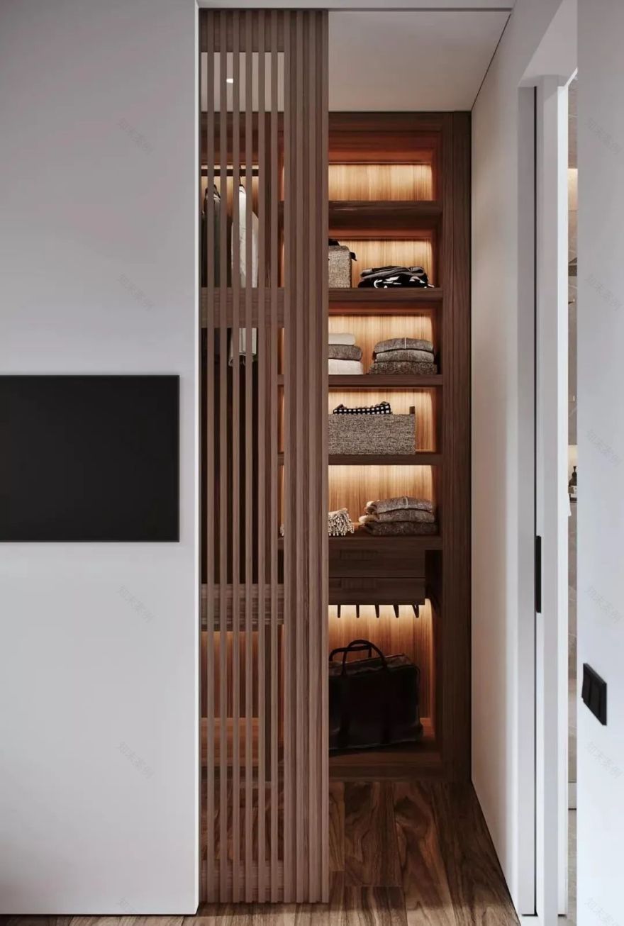 莫斯科 115㎡原木极简,温馨时尚空间设计-42