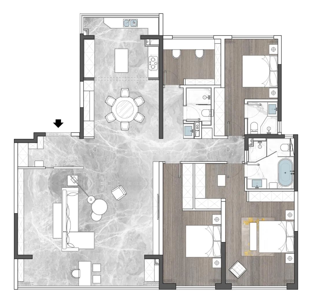 龙湖景粼天序现代别墅设计丨青马别墅空间设计-26