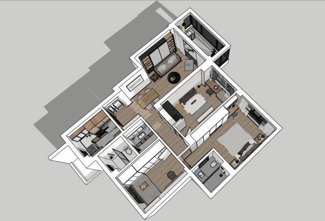 藏书之家,人文意蕴的温馨住宅设计-15