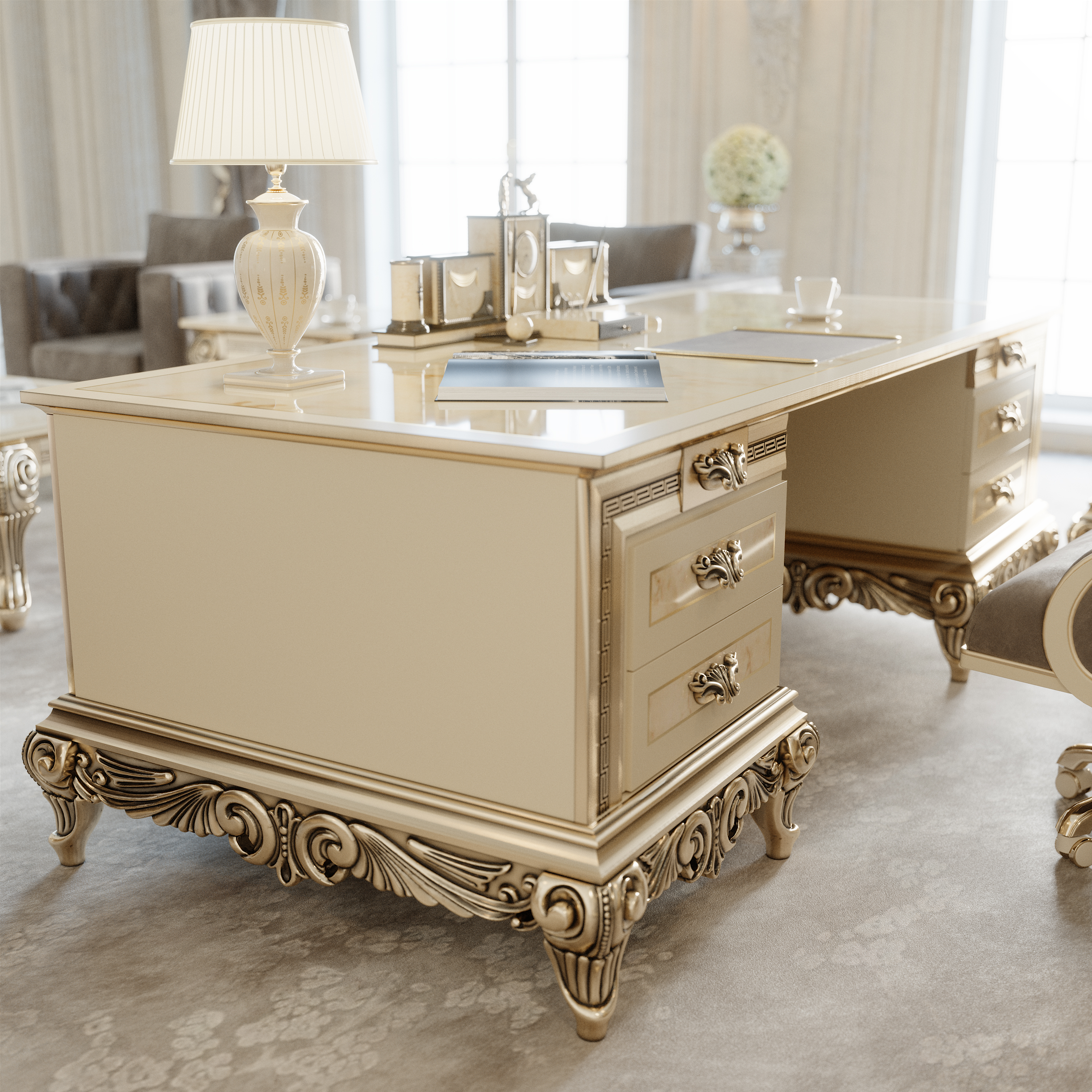 因奇行政办公桌套装丨土耳其丨Nariman Akhad-8