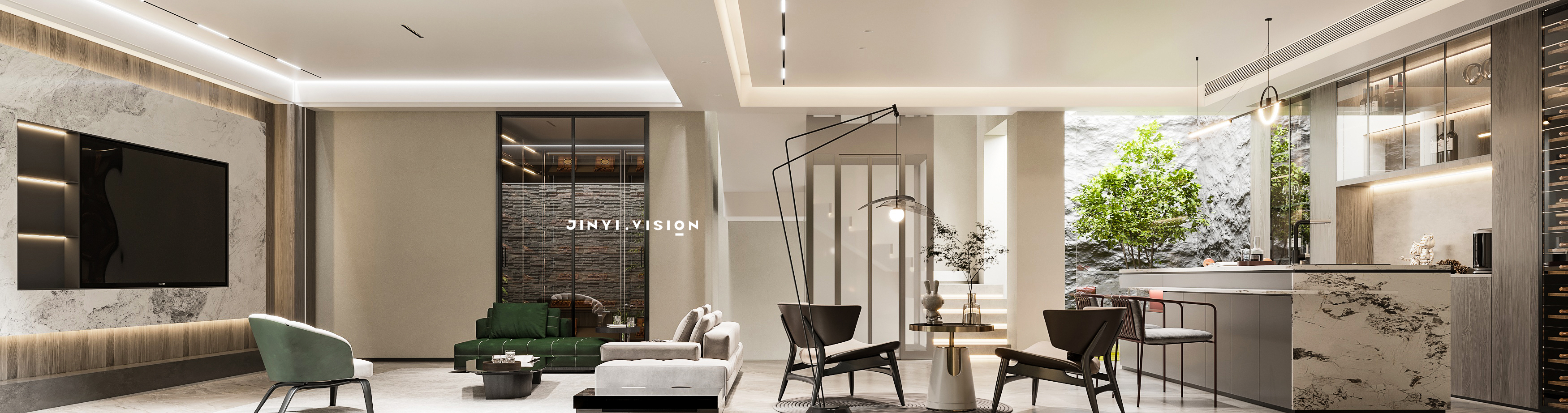 香湖丹堤｜现代别墅-3