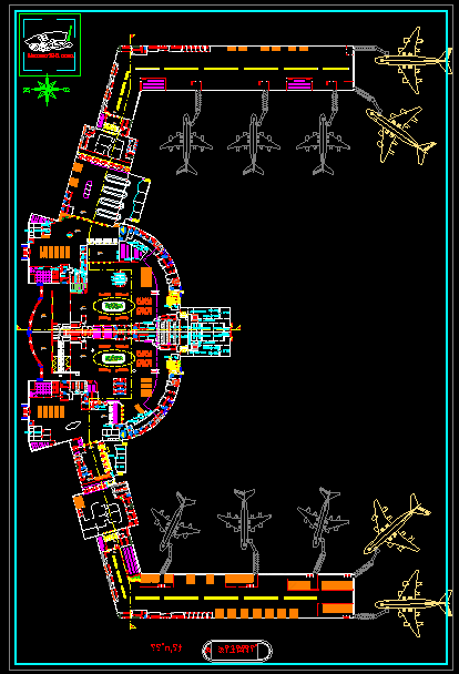 完整机场项目(AutoCAD图纸 – 渲染图 – 论文)-10