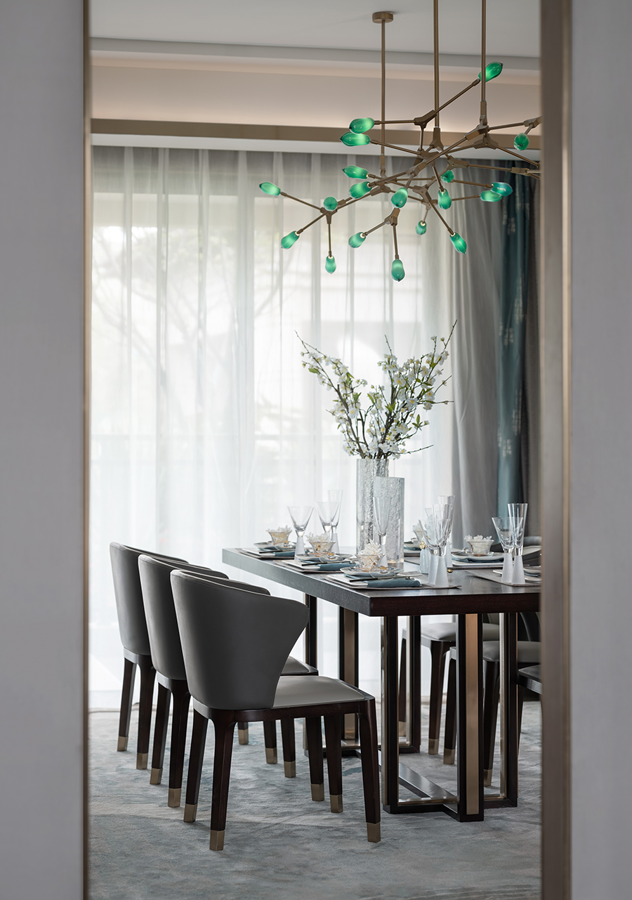 蓝光·雍锦湾中式雅奢样板房，演绎现代东方美学-26