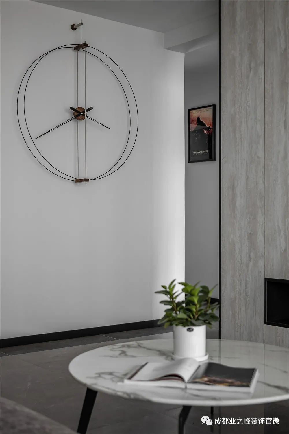 蓝光公园华府 | 170㎡现代简约之家,低饱和度灰色调的舒适生活-4