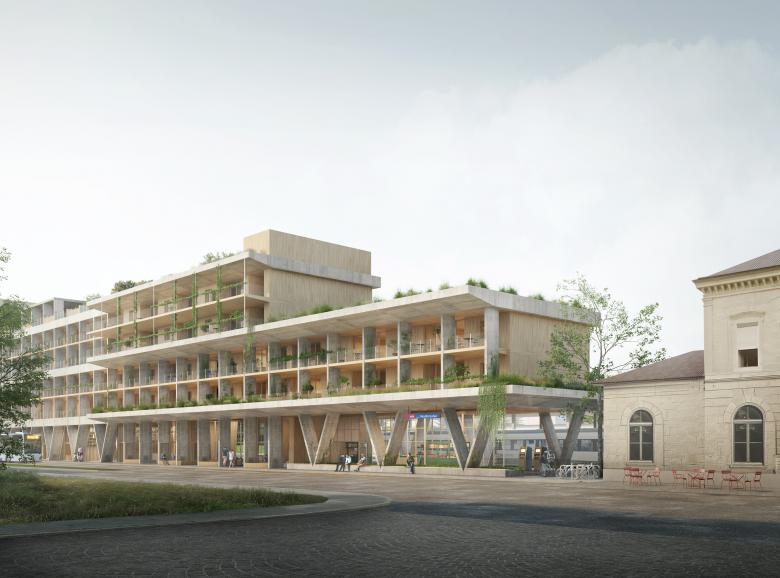 gus wüstemann architects AG丨Invited Competiton, New Train Station and Housing Wollishofen丨瑞士-2