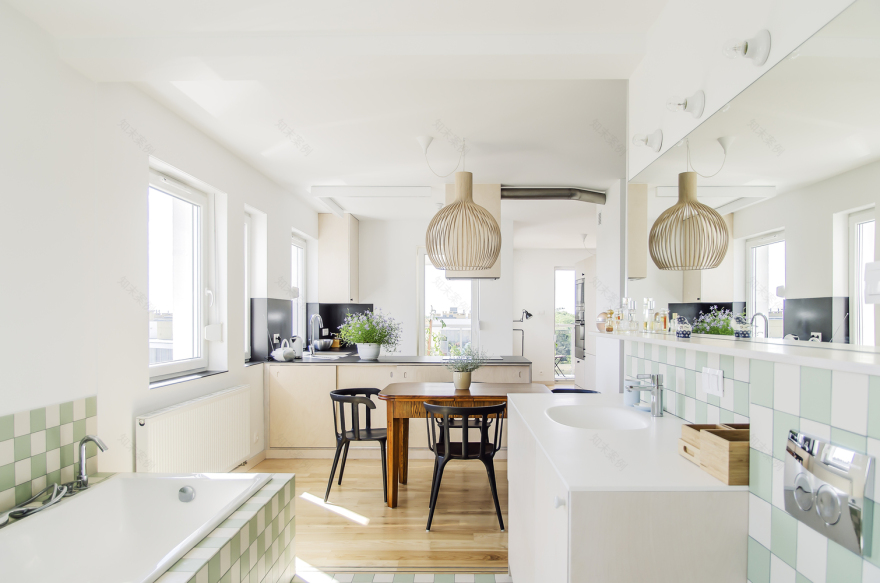 波兰 Poznan 观景公寓,双层空间私密与日常完美融合-9