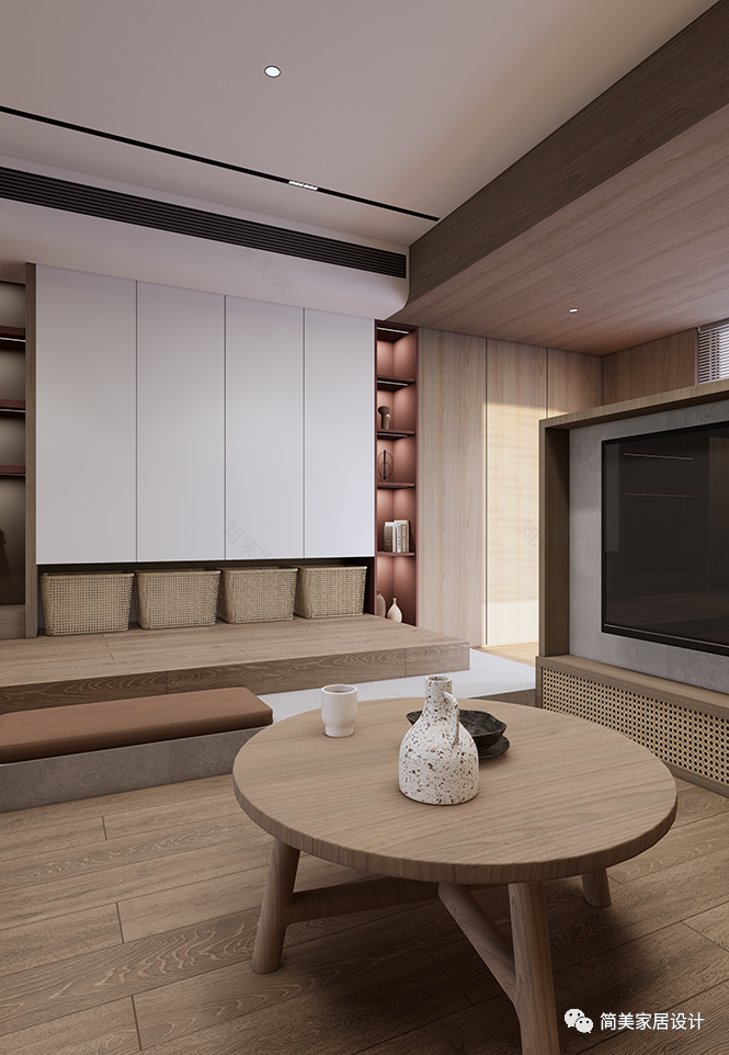 113㎡轻复古原木家居空间设计丨中国广州丨简美设计-56