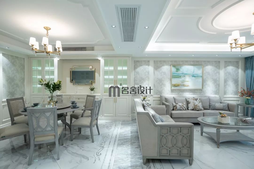 誉珑湖滨 196 平美式简约设计 | 蒙娜丽莎的早餐-23