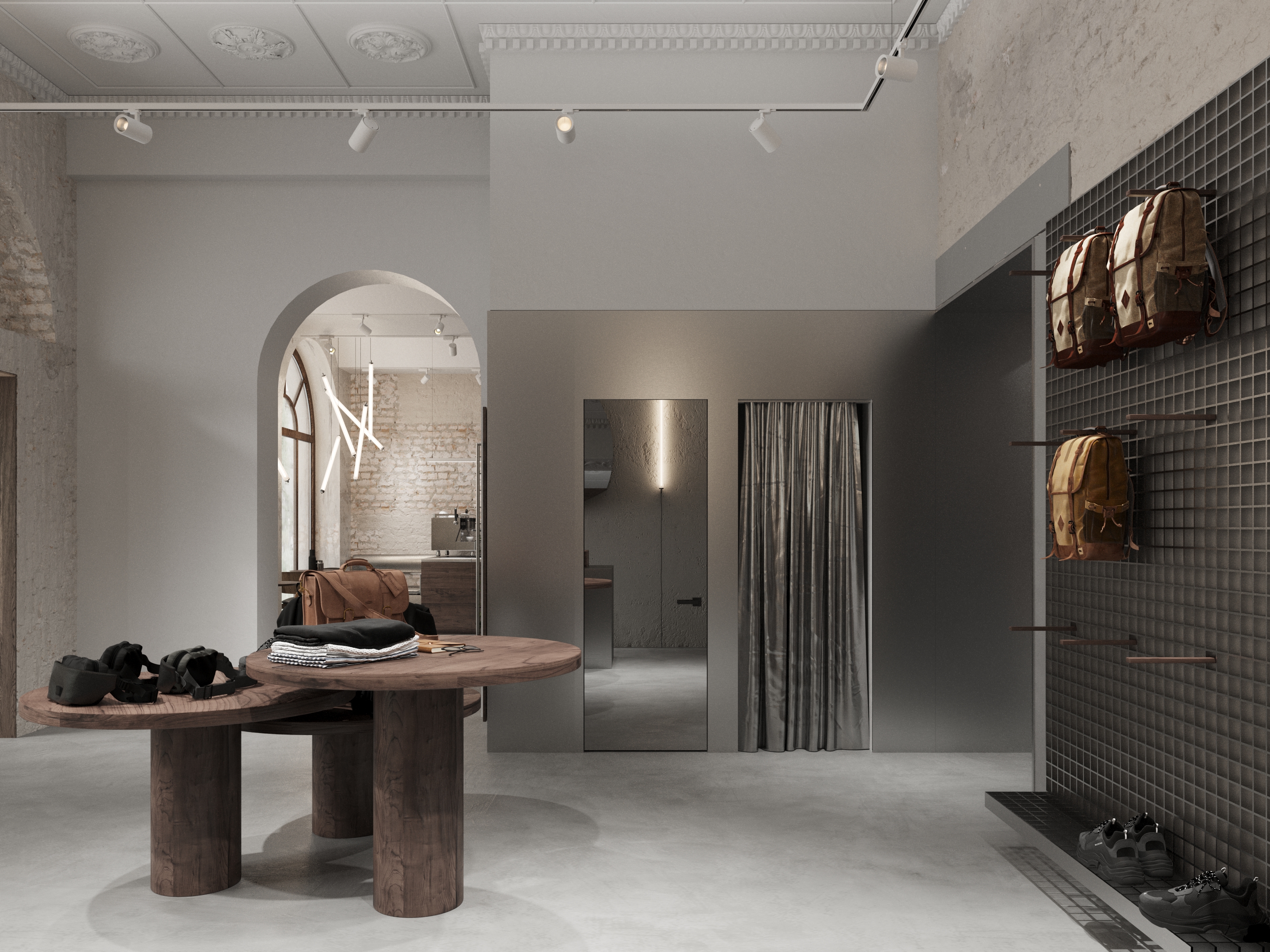 多功能 Proriz Showroom 设计丨乌克兰基辅丨Between the Walls-9