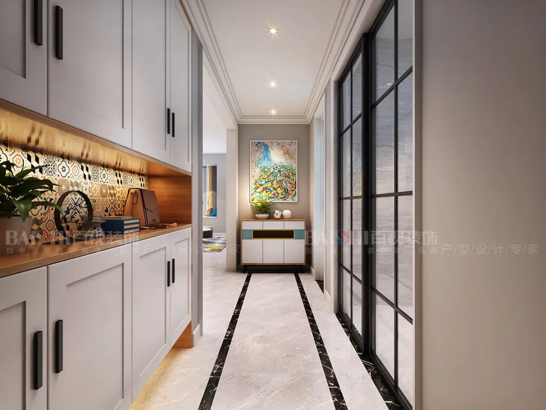 芜湖百视装饰·金域蓝湾北欧风设计案例-13