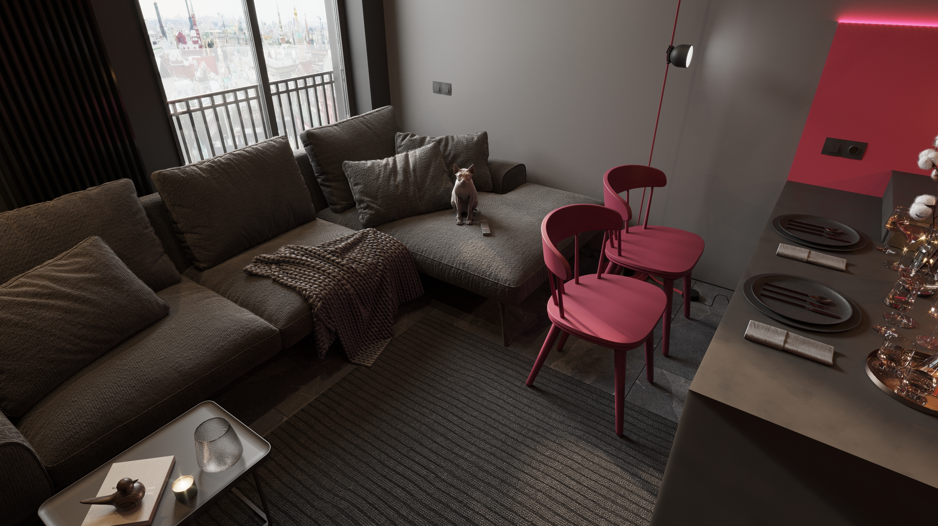 Apartment project RC One House 48. 30 m² #Squid Game-11