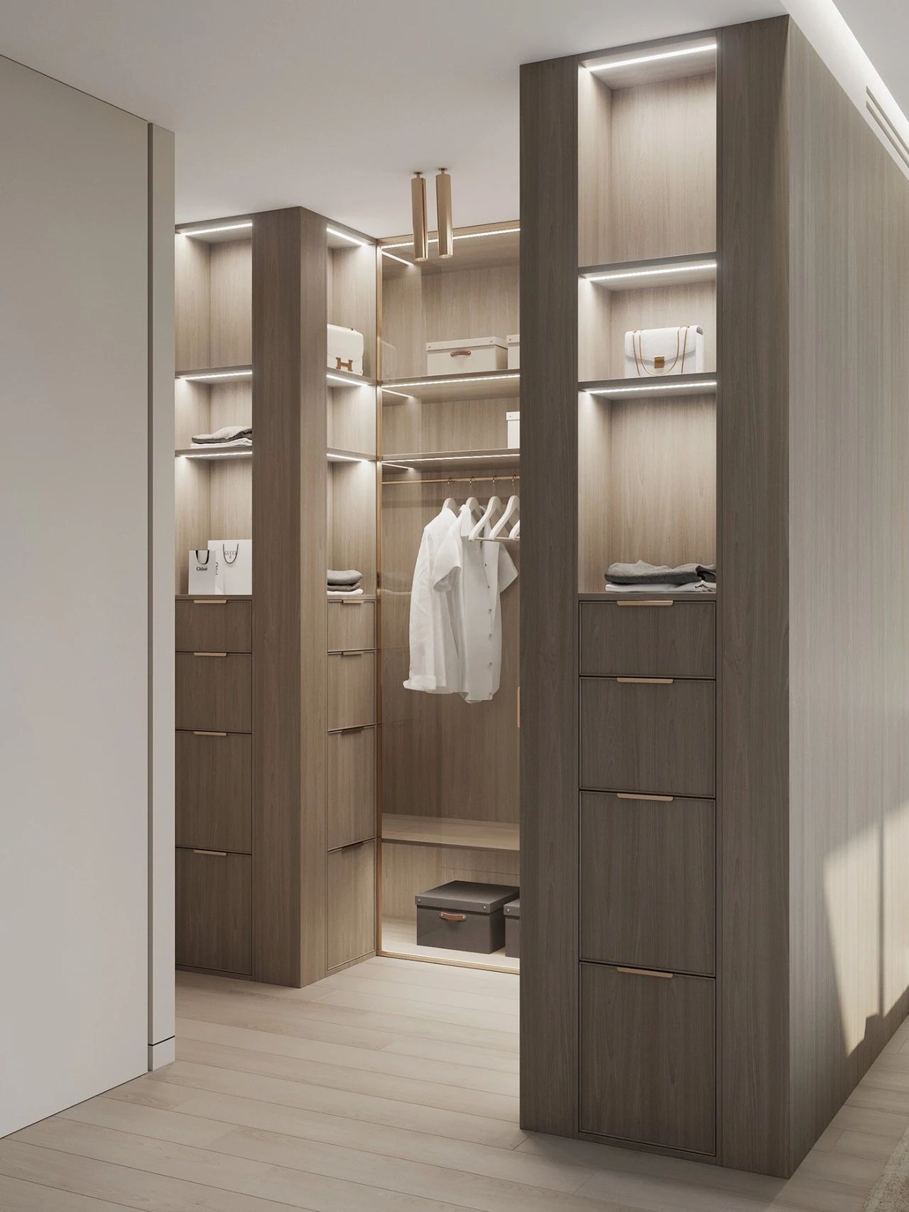 莫斯科简致素净的四口之家-34