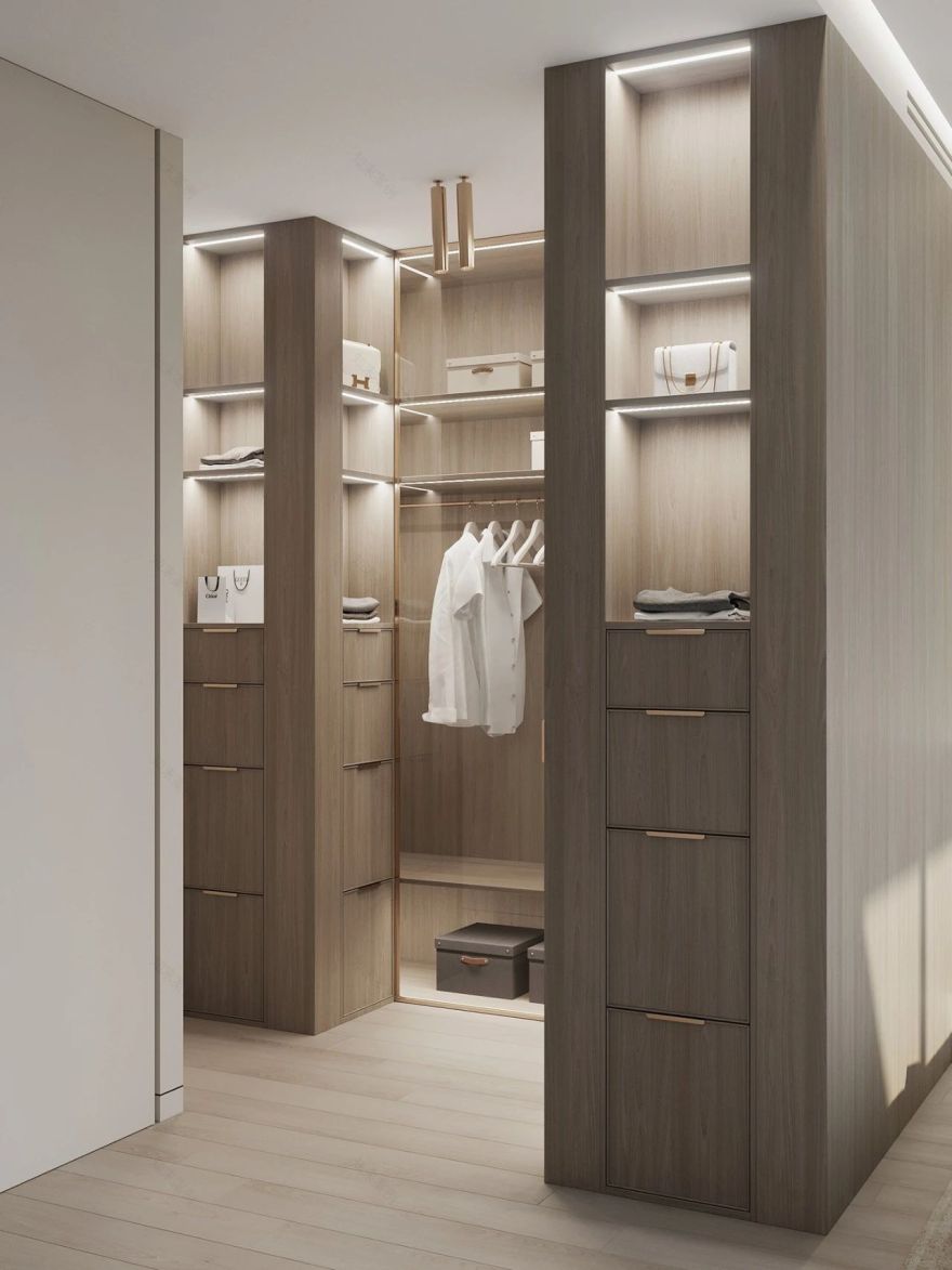 莫斯科简致素净的四口之家-34