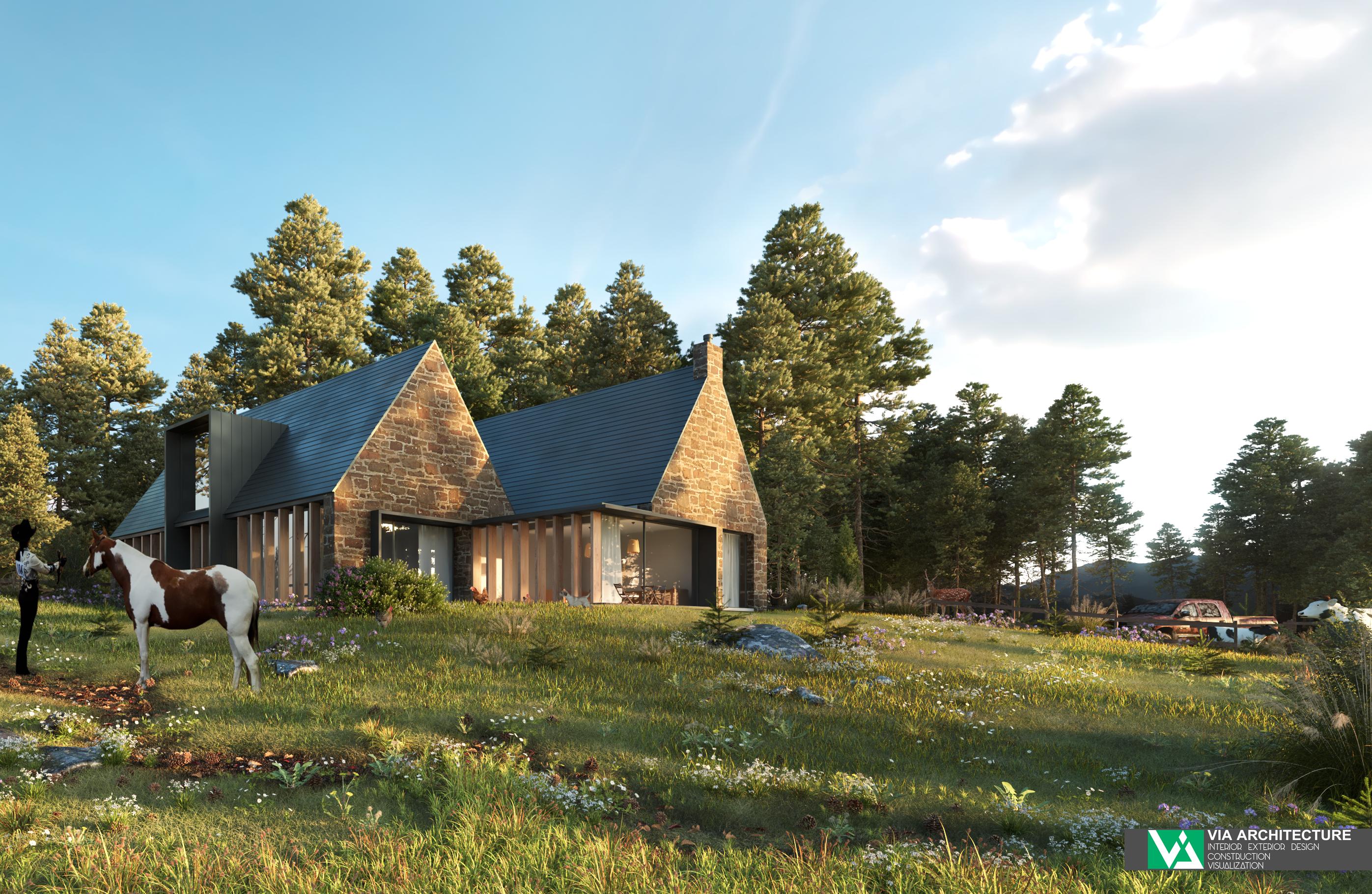 Sketchup Vray Exterior _ Remake lighting with HDRI-5