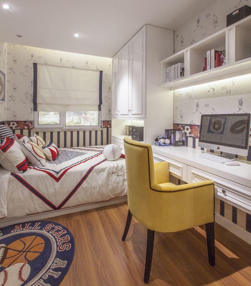 《万锦·紫园》新古典风格样板间 | 黑白灰与橘色的艺术碰撞-10