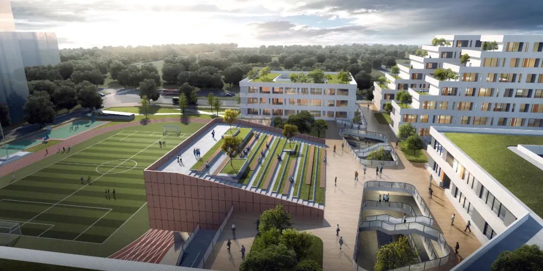 深圳第十五高级中学“垂直书院”设计融入自然，打造活力校园-15