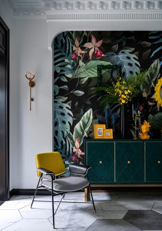 绿色惊艳,旧家具翻新打造三层露台花园宅-2