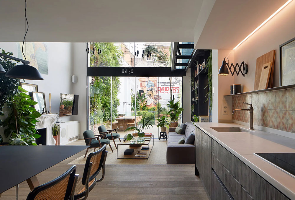 巴塞罗那四层艺术家住所，打造城市中的宁静绿洲-5