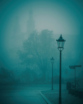 Misty morning in Krakow