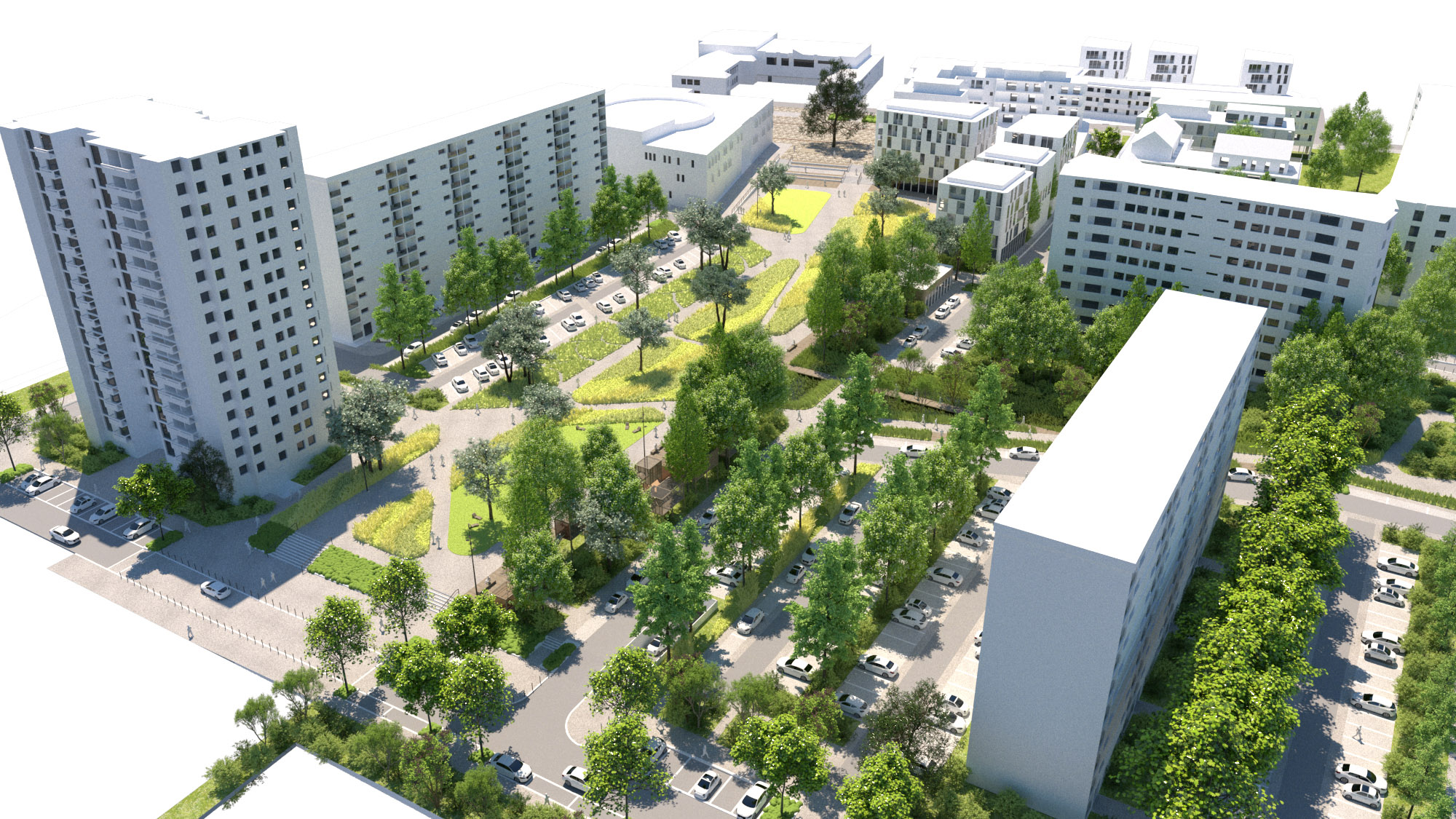 圣埃克苏佩里购物中心及其周边区域改造项目丨法国丨La Compagnie du Paysage,Tecta等多家-30