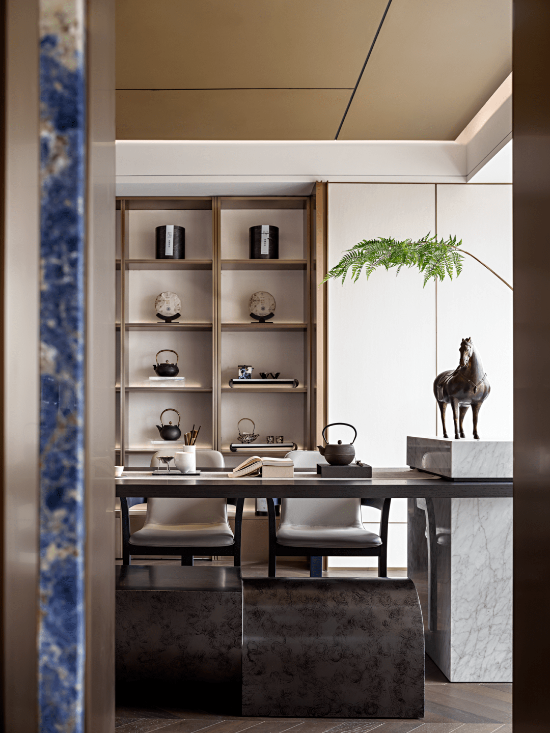 新作丨474㎡豪宅，奢华艺术的美感-37