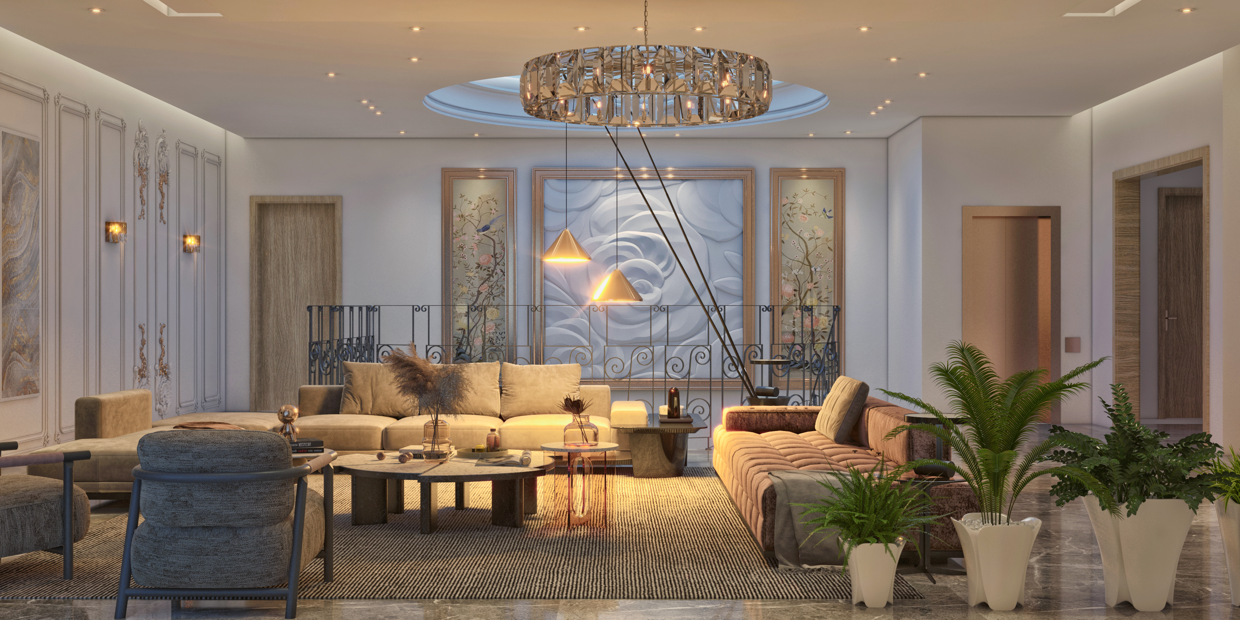 DUPLEX VILLA LIVING ZONE-2