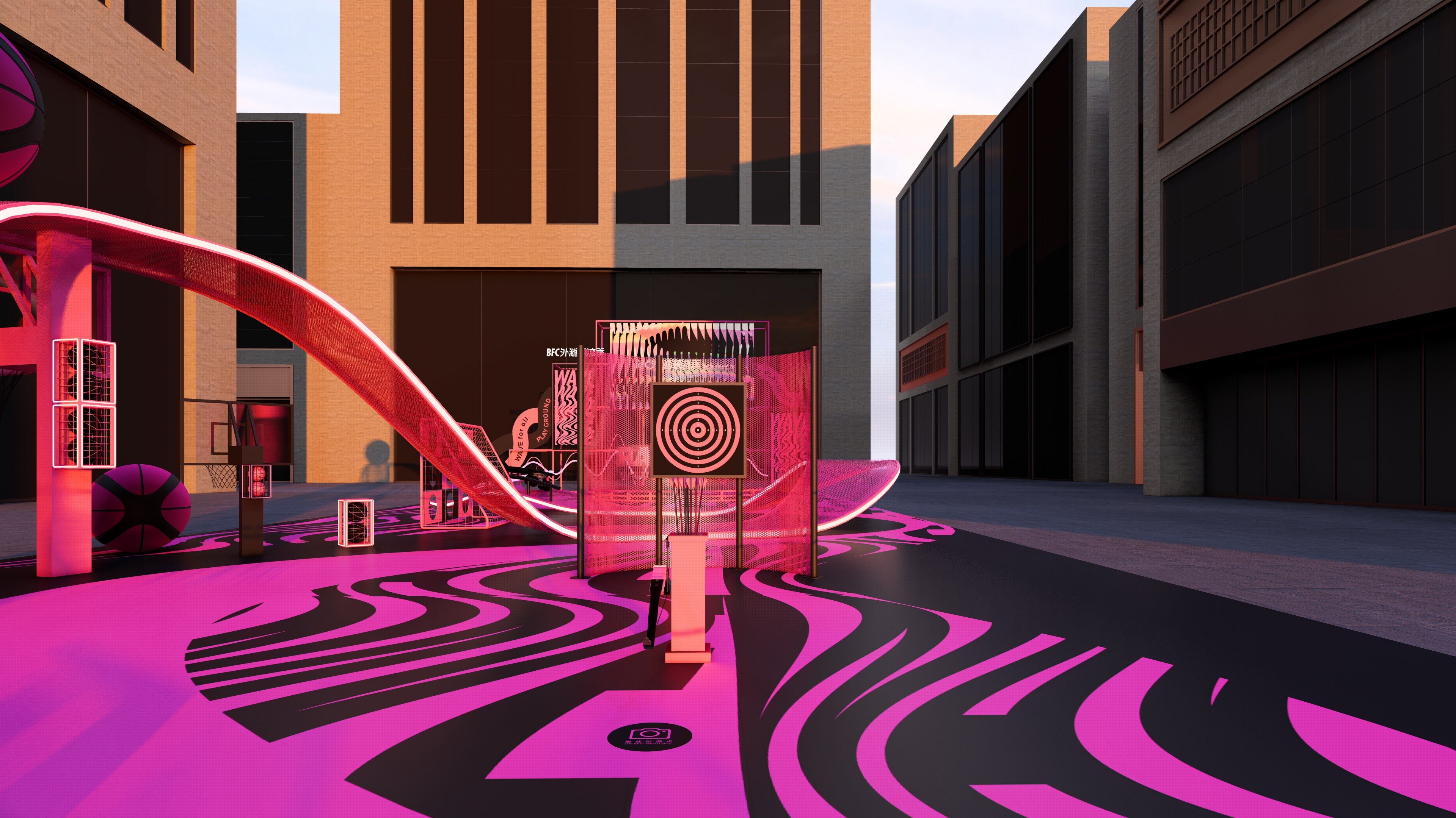 BFC外滩潮流季之粉色游乐场丨圣德创意O.U.R Studio.-13