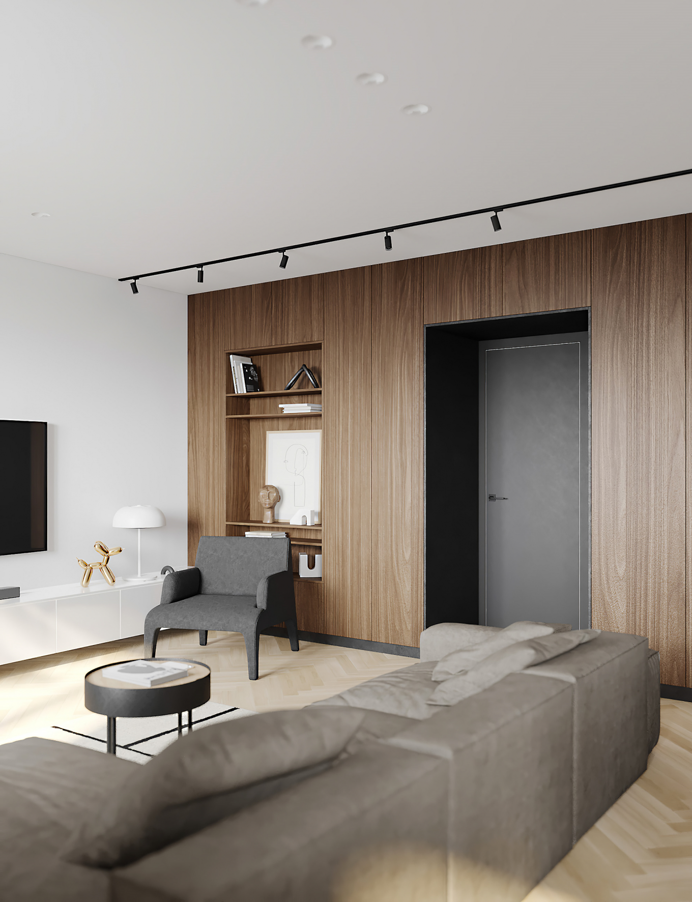 BALANCE COLOUR--78㎡一室户，简约的设计，储物超多！-34