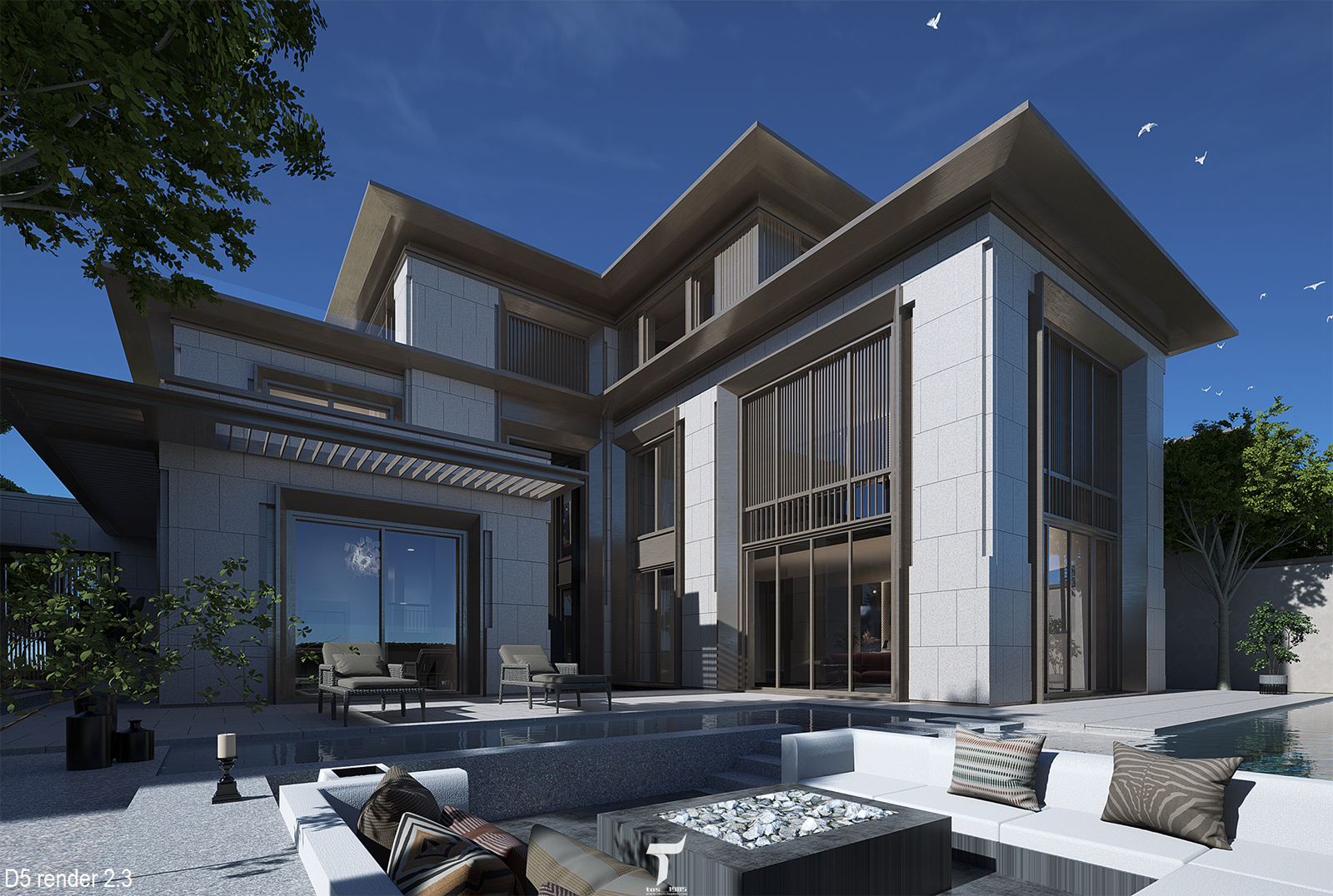 D5渲染器近期室外建筑表现图-8