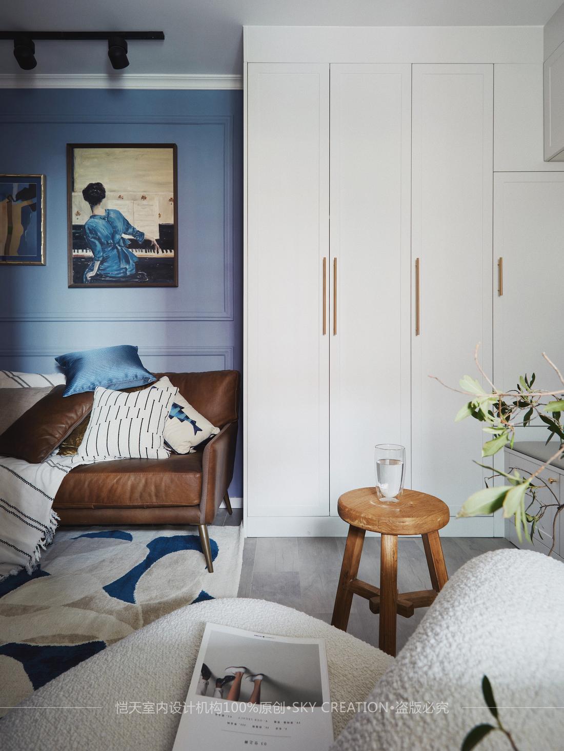 独居女孩的蓝色谧境 · 舒适公寓设计-22
