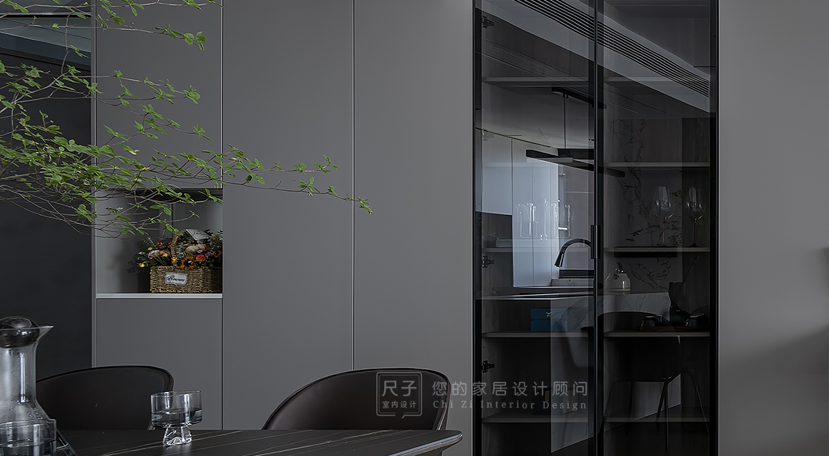 酷灰质感的都市馨居丨中国深圳丨尺子室内设计-29